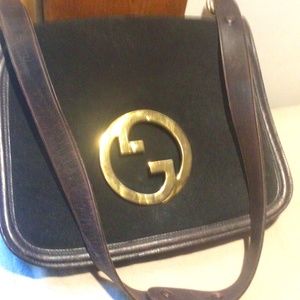 Gucci blonde bag purse vintage black